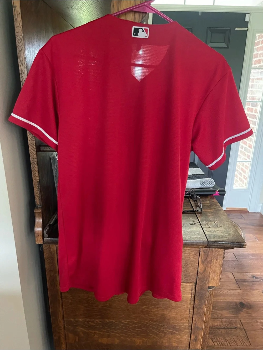 Nike Red Cincinnati Reds Script Baseball Jersey